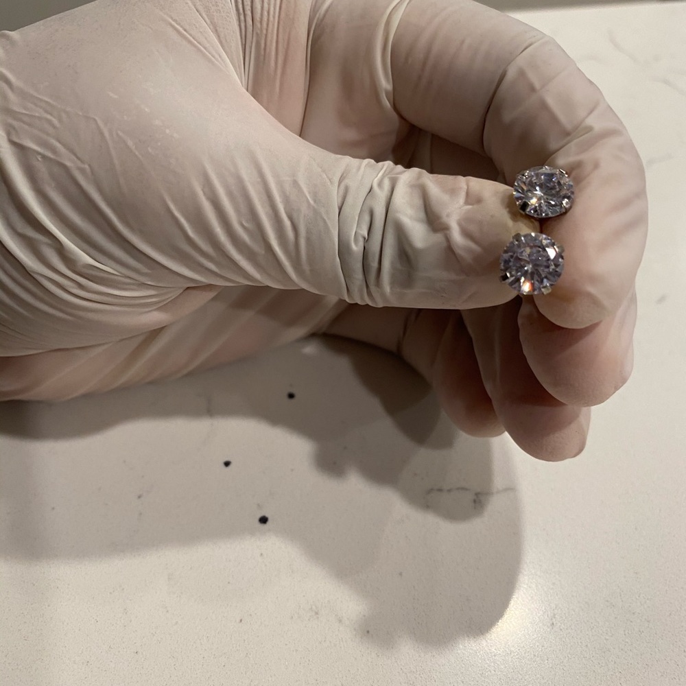 Largest size bling earrings
